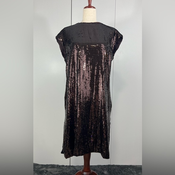 Anthropologie Maeve Sequined Midi Dress in Petite Medium - Picture 1 of 12